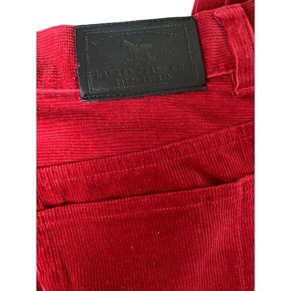 Ralph Lauren Womens Straight Leg Corduroy Pants 10P Stretch Classic Preppy - Picture 5 of 7